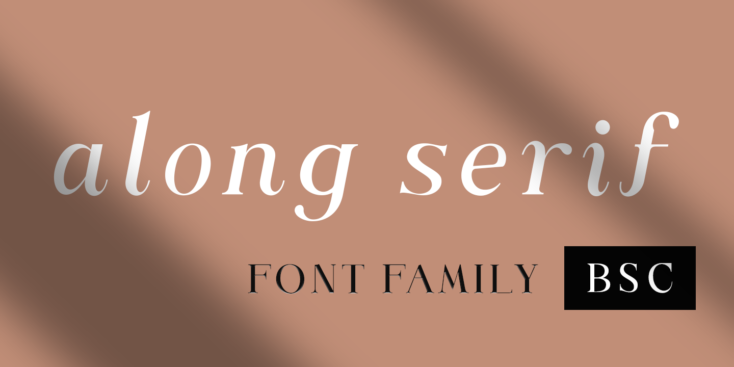 Along Serif BSC Medium Font preview